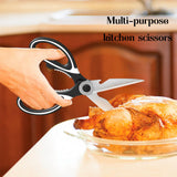 Silicone Cooking Kitchen Utensils Set, AIKKIL 28PCS White Cooking Utensils Set with Wooden Handles, Tongs, Spatula, Pasta Server, Kitchen Gadgets Tools Set For Non-Stick Cookware(BPA Free) AIKKIL