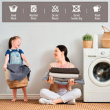 TAOCOCO 100% Waterproof Couch Cushion Cover Reversible Sofa Seat Cover for Dogs Pets Chaise Couch Cover for Sectional Sofa U Shape Couch Furniture Protector Sofa Slipcover(Loveseat, Dark Grey) TAOCOCO