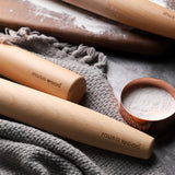 Muso Wood Wooden French Rolling Pin for Baking, Beech Wood Tapered Rolling Pin for Fondant Pie Crust Cookie Pastry(French 15.75-Inch) muso wood