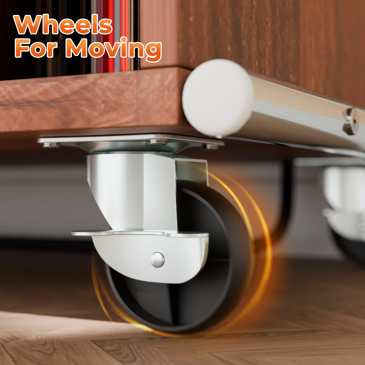 Large Record Player Stand with Sliding Door and Wheels,200 Vinyl Record Storage Cabinet, Record Player Table with Power Outlet & LED Light,Turntable Stand with Wood Legs for Living Room,Bedroom,Office Loomie