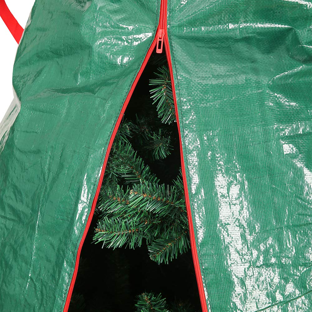 Sattiyrch Upright Christmas Tree Storage Bag – Tear Proof Material for Extra Durability – Holds up to 7.5 Foot Assembled Trees