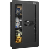 VEVOR 25.59" High Concealed Wall Safe, Keypad Access 3-Level Security Safe, Includes 3 Adjustable Shelves & 6 Hooks, Made of Durable Q235 Steel, Features LED Lighting & Alert System for Valuables VEVOR