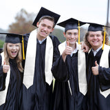 Endea White Graduation Stole - Plain Color, Unisex, 62" Graduation Sash (White) Endea Graduation