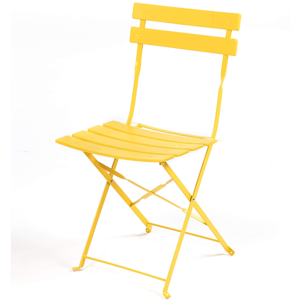 Grand patio 3-Piece Bistro Set Folding Outdoor Furniture Sets with Premium Steel Frame Portable Design for Bistro & Balcony, Yellow Grand patio