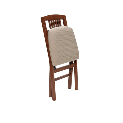Stakmore Simple Mission Folding Chair Finish, Set of 2, Wood, Cherry