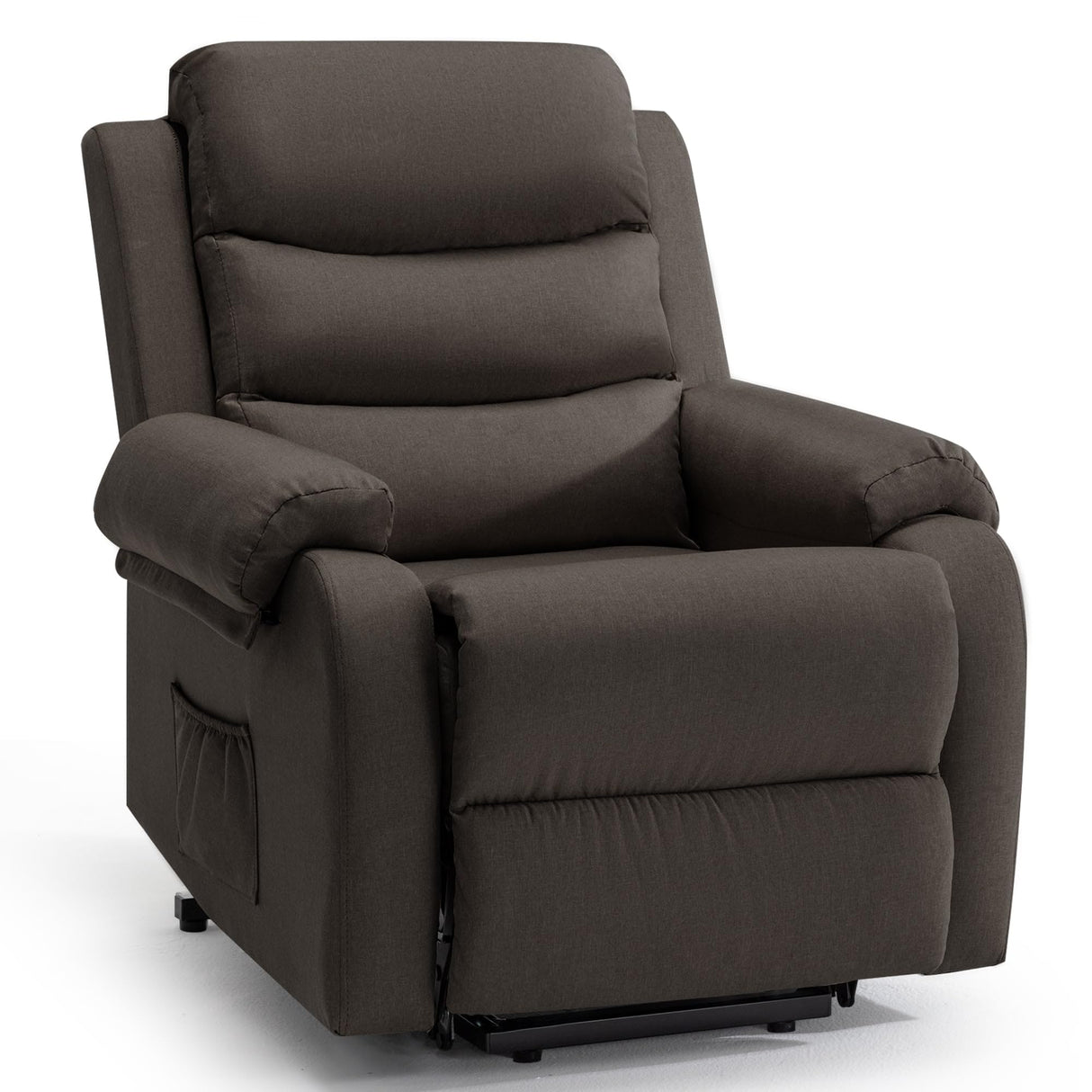 Korser Recliner Chairs for Adults, Power Recliner Chair for Elderly, Small Lift Recliners with Assist, Electric Single Lift Sofa with Memory Function for Living Reading Room, Black Korser