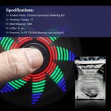 Soldering Practice Kit 3 Leaves LED Rotating Gyroscope DIY Kit Soldering Project Electronics Kit Soldering Practice Kit for Kids Adult ISolderStore ISolderStore