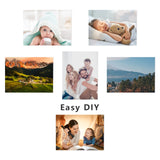 16 Pcs Sublimation Metal Blanks 6" X 8" X 0.4mm Inch Aluminum Sublimation Photo Blanks Aluminum Photo Sign Blank Metal Photo Blanks Photo Sign for Sublimation Printing Decor, DIY (White) SHUESS