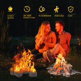 Fire Starters for Solo Stove Mesa, 60 Count Fire Starter, Fireplace Starter Great Accessories Tool for Grilling Camping Cooking Campfires and BBQ Light Fire Wood Charcoal and Sticks CROWN FIRE