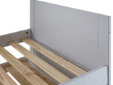 Bedz King All in One Twin Bed with Twin Trundle and 3 Built in Drawers, Breezy Blue Bedz King