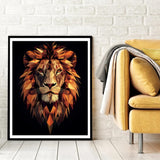 Natuyalo Lion Totem DIY Paint by Numbers for Adults, Animals Abstract DIY Adult Paint by Number Kits Acrylic Canvas Painting for Adults Beginners Art Crafts, No Frame (16" x 20") Natuyalo