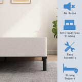 ALDRICH Box Springs Full 9 Inch, Heavy Duty Metal Frame Mattress Foundation with Easy Clean Cover, Noise Free, Easy Assembly ALDRICH
