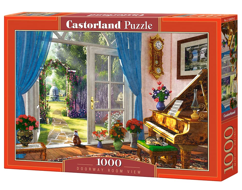 CASTORLAND 1000 Piece Jigsaw Puzzle, Doorway Room View, Classic Interior, Adult Puzzle, Castorland C-104079-3 Castorland