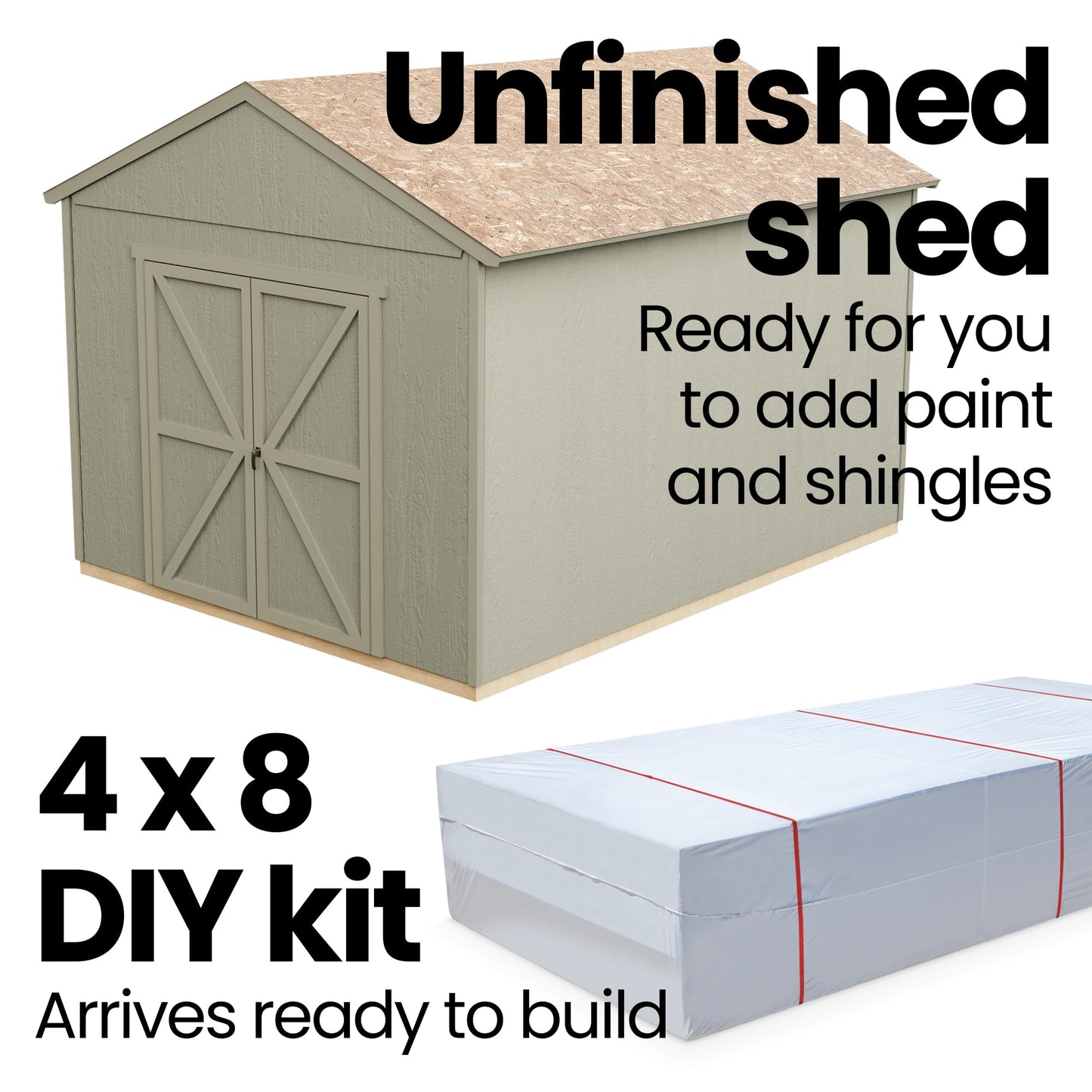 Handy Home Products Astoria 12x20 Do-It-Yourself Wooden Storage Shed with Floor