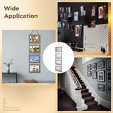 yeesport 2 PCS Farmhouse Wooden Hanging Photo Frames, Rustic Wall Picture Display with Jute Rope, Acrylic Panel 4-Photo Collage Frames for Living Room, Bedroom, Office, Stairs Decor yeesport