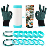 Sublimation Blanks Silicone Bands for Sublimation Tumbler Heat Resistant Gloves Tape Sleeve Accessories Kit for 20 30 oz Skinny Straight Cups for Cricut Mug Press Machine Wrap Bundle Tumbler in Oven Jacriah