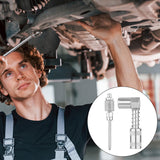 PEUTIER 90 Degree Grease Coupler Adapter and Grease Injector Needle Gun Tip, Needle Grease Gun Fitting Set Grease Needle Nozzle Dispenser for Grease Fitting Tool PEUTIER