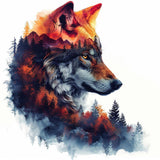 ARPADAMO Diamond Art Kits for Adults,5D Wolf Diamond Painting DIY Animal Diamond Art Diamond Painting Kits for Adult,Round Full Drill Diamonds, Diamond Art Kits for Home Decor-12x12inch ARPADAMO