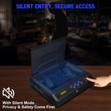 Gun Safe, Biometric Gun Safes for Handgun with 3 Ways Unlock Safe Fingerprint Digital PIN Key Fingerprint Quick Access Pistol Safe for Car Nightstand Living Room StormRift