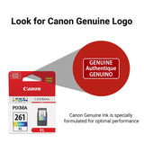 CanonCL-261 XL Genuine Color Ink Cartridge, Compatible with TS5320/6420/6420a,TR7020/7020a Canon