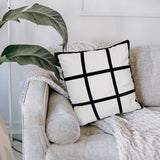 MAIKESUB 4 Pcs Sublimation Blank Lattice Pillow Cases Cushion Cover Throw Pillow Covers for Sublimation Printing 15.7 x 15.7 Inch with Invisible Zippers DIY No Pillow Insert 9 Panel MAIKESUB