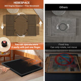 1500 Pieces Move & Rotating Puzzle Board with Drawers，36.42" x 28.94" Portable Jigsaw Puzzle Table for Adults, Wooden Puzzle Board with Covers & Wheels, Birthday Gifts for Mom HEBESPACE