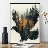 xcemhil Eagle Paint by Numbers Kit for Adults, Eagle Painting by Numbers, Adult Paint by Number Kits Suitable for Gifts and Interior Decor 16x20 Inch xcemhil