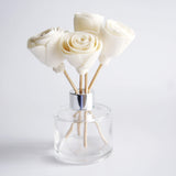 Mixed White Sola Flower with Cotton Wick Diffuser Set Replacement for Home Fragrance by Plawanature plawanature