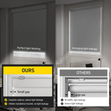 UNISHADES Cordless Blackout Roller Shades for Bedroom Windows, for Window Frame Size 31" W × 72" H White UNISHADES