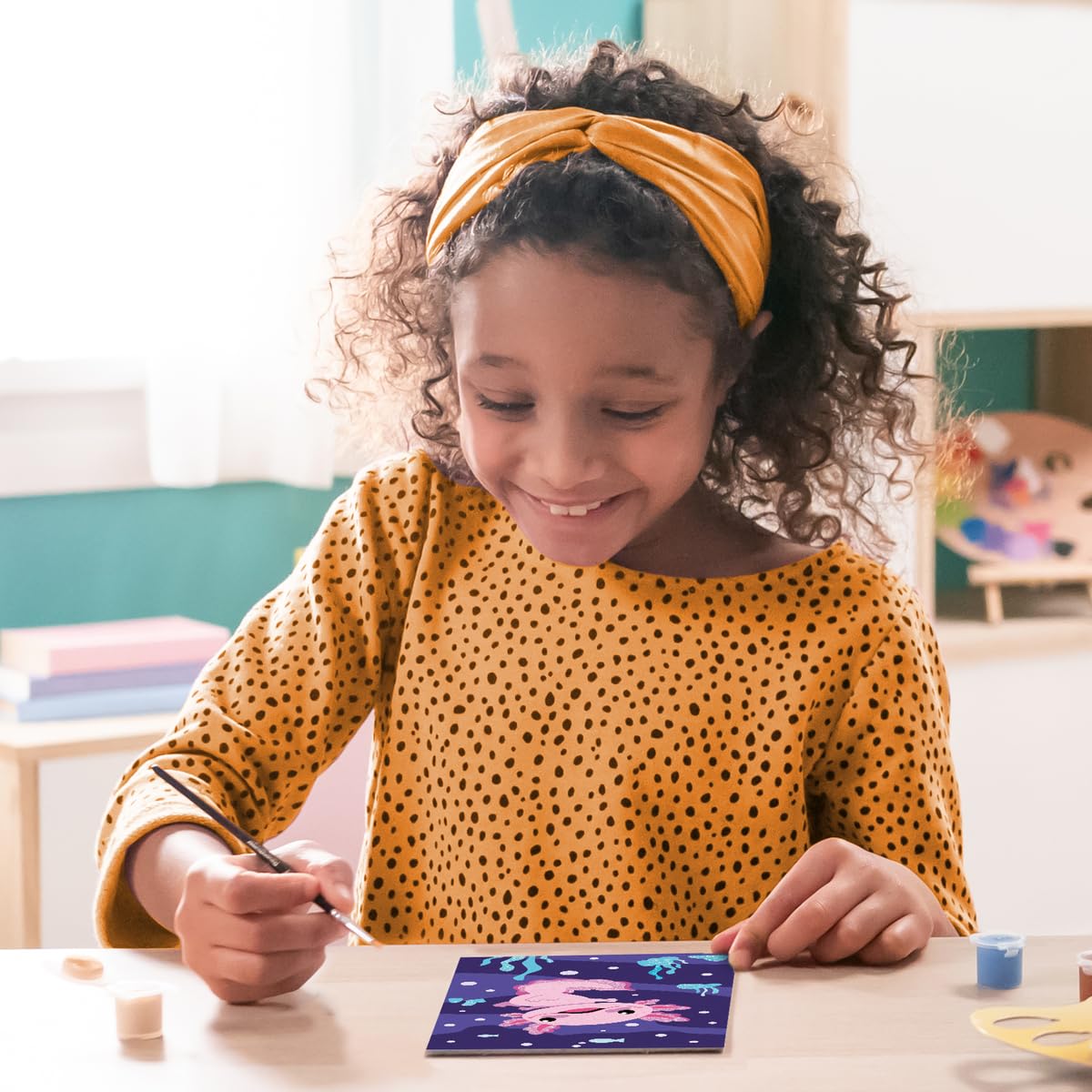 Ravensburger - Axolotl CreArt Paint by Numbers Kit | Fun & Easy DIY Art for Kids Age 7+ | Creative Gift Idea for Birthdays & Holidays Ravensburger