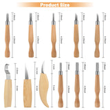 Wood Whittling Kit, 22-in-1 Wood Carving Tools Kit With 11pcs Wood Carving Knives & 4pcs Basswood Wood Blocks, Whith Cut Resistant Gloves & Carving Accessories, Wood Whittling Knife Kit for Beginners QJIUBA