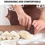 Pan Scraper, 5 Pcs Pot Scraper Plastic, Pot Scraper Non Scratch for Cast Iron, Pot and Pan Cleaning, Sturdy Scraper Kitchen Tool Matscover