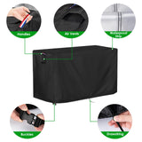 Iptienda Patio Bar Table Cover for Outdoor Console/Buffet Table, 50 Inch Waterproof Prep Table Cover for Grill Cart, Stainless Steel/Metal Table-50"L x 34"W x 36"H Iptienda