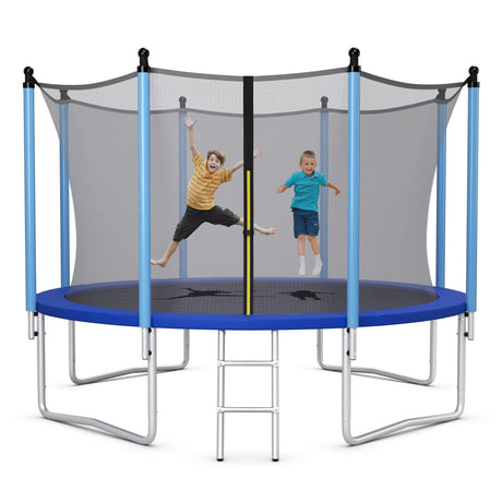 Giantex Trampoline, 12Ft ASTM Certified Approved Recreational Trampolines with Enclosure Net, Outdoor Large Trampoline for Adults Kids Giantex