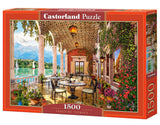 CASTORLAND 1500 Piece Jigsaw Puzzles, Lakeside Terrace, Italy, Mountain Lake, Scenic View, Adult Puzzle, Castorland C-152186-2 Castorland