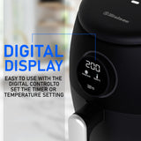 Belaco Air Fryer, 2.1Qt Digital Display, Rapid Air Circulation, Air Fryers, 60 Min Timer, Small Air Fryer, Adjustable Temperature, Dishwasher Safe Basket BEL-AF-02 Belaco