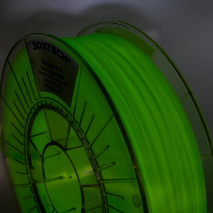 3DXTECH - 1.75mm Green/Yellow Glow Economy PLA 3D Filament 750g Reel, 3D Printing Filament - Made in USA - WoodArtSupply