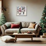 Winter 5D Diamond Art Kits for Adults Beginners,Deer DIY Full Round Drill Diamond Painting Kits,Moose Animal Paint by Diamonds Dots Gem Art Easy,Home Wall Decor 14X14 Inch Acelii