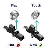 Upgraded 3D Printer Extruder Level Gear and Idler Arm with Groove for Titan Aero Prusa i3 Ultimate Artillery Hornet Sidewinder X1 X2 Genius/Pro Extruder Parts (Black) UUI UNIXYZ