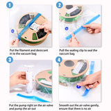 OVV3D Filament Storage Bags Kit 66pcs, 3D Printer Filament Storage 30 Bags Vacuum Sealed Kit with 30pcs Desiccant, Hand Pump, Perfect for 3D Filament Storage or Using After Filament Dryer Box OVVNYXE