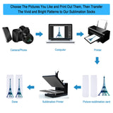 10 Pairs Blank White Sublimation Socks Printable Athletic Crew Sock (20 cm Long) Syhood