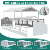 GARTOO 20' x 40' Heavy Duty Party Tent - Outdoor Wedding Gazebo Event Shelter Canopy with Removable Sidewall & 4 Sand Bags for Outdoor Event, Wedding, Birthday Party GARTOO