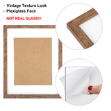 TOFOREVO 11x14 Picture Frames Set of 6 Rustic Wood Grain Photo Frame for Gallery Wall Mounting TOFOREVO