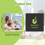 Qualsen Sublimation Blanks Fridge Magnet for Home Kitchen Refrigerator Magnets Sublimation Magnets Fridge Magnets DIY Decorative Magnets, with 30 Pcs Sublimation Printing Square Blank (1.97x1.97 inch) Qualsen