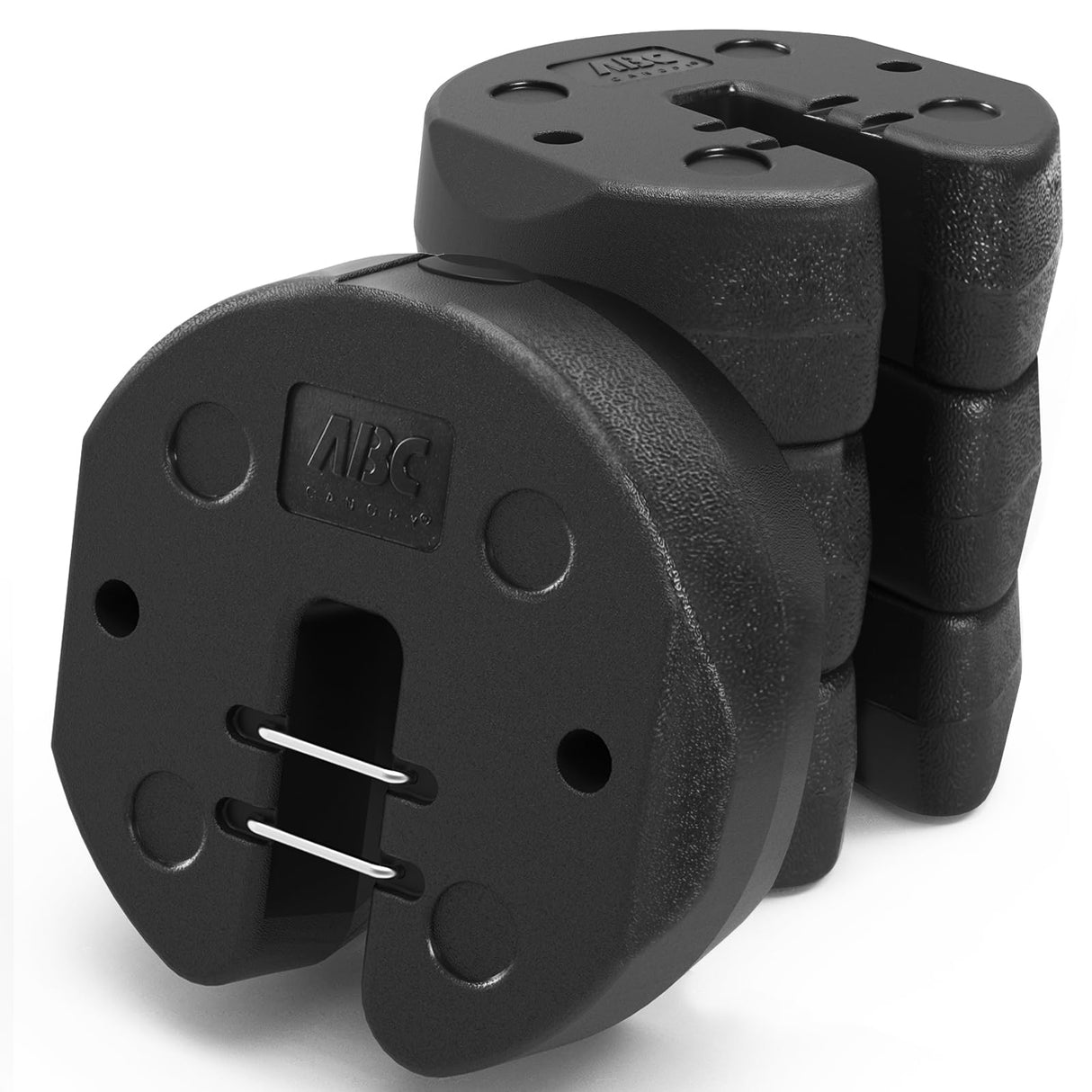 ABCCANOPY Easy Canopy Weights with Lock Design for Wind Resistance, No Sliding, Stably Secure Tents, Canopies, and Umbrellas at Outdoor Events, 4Pack (40LB) ABCCANOPY