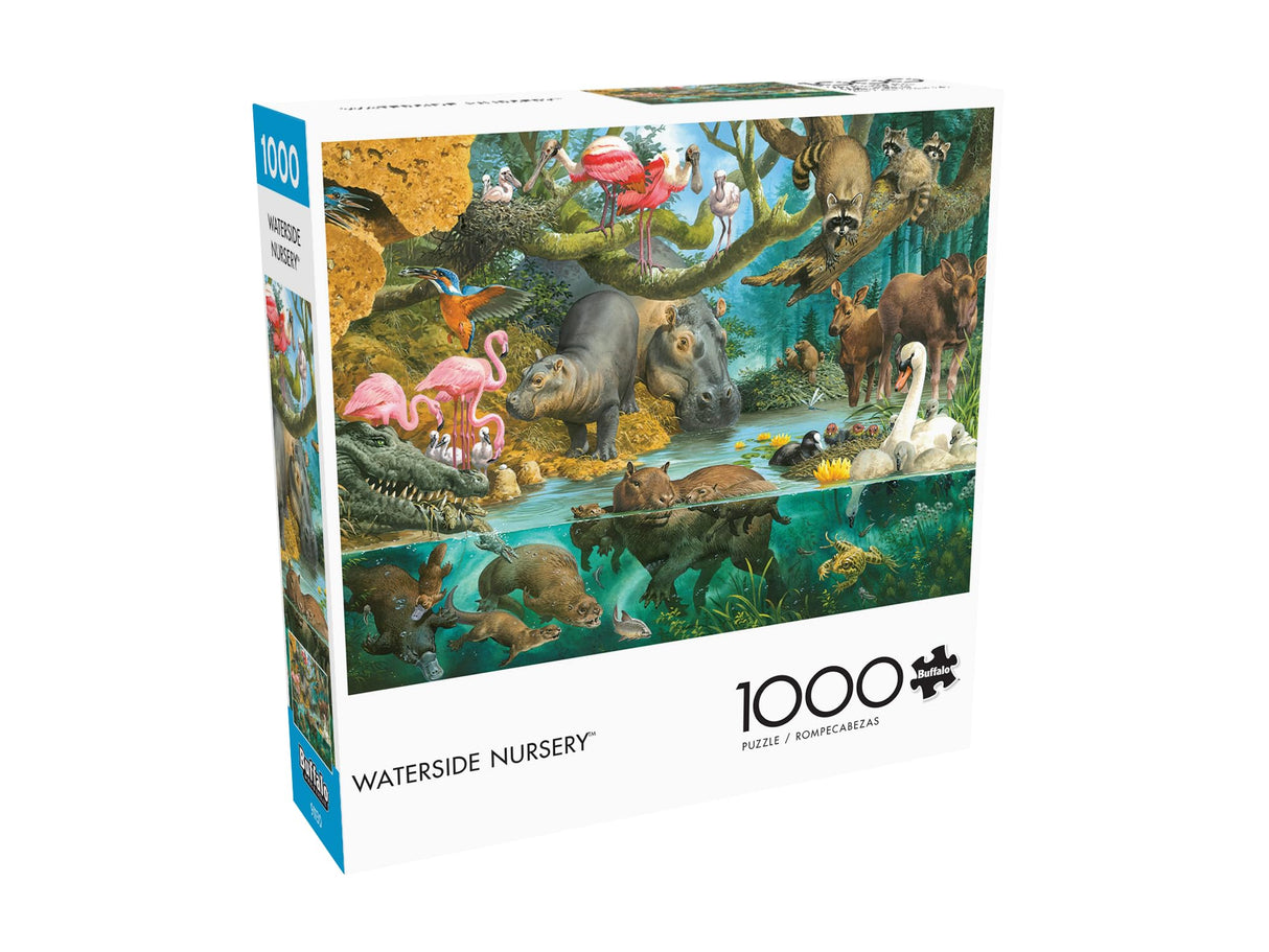 Buffalo Games - John Francis - Waterside Nursery - 1000 Piece Jigsaw Puzzle for Adults -Challenging Puzzle Perfect for Game Nights - Finished Size is 26.75 x 19.75 Buffalo Games