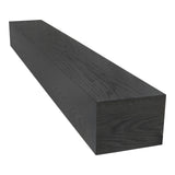 Pennsylvania Woodworks Fireplace Mantel, Handmade in The USA, Oak Wood Wall-Hanging Mantel Shelf, Farmhouse Wall Shelf Design, Easy to Mount and Heavy Duty, 60 in, Large, Midnight Black Pennsylvania Woodworks