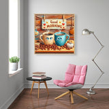 cdjlddww Coffee Cups Diamond Painting Kits for Adults, 5d Diamond Painting for Adults, DIY Full Drill Diamond Dots Paintings Picture Arts Craft for Home Wall Art Decor 14x14Inch cdjlddww