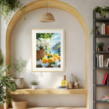 MEIYUDA Lemon Paint by Numbers Kit, Seascape Paint by Numbers for Adults Beginners, Lemon Flowers DIY Acrylic Oil Painting by Number on Canvas for Gift Home Wall Decor 12x16in MEIYUDA