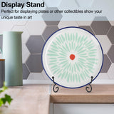 vivinin 4 Pack Plate Stands For Display,Plate Holder 6 '',Picture Frame Stand of Metal,Frame and Artworks,Small Easel for Book,Tabletop Art,Picture,Photo Platter,black (21ZSJ0001) vivinin